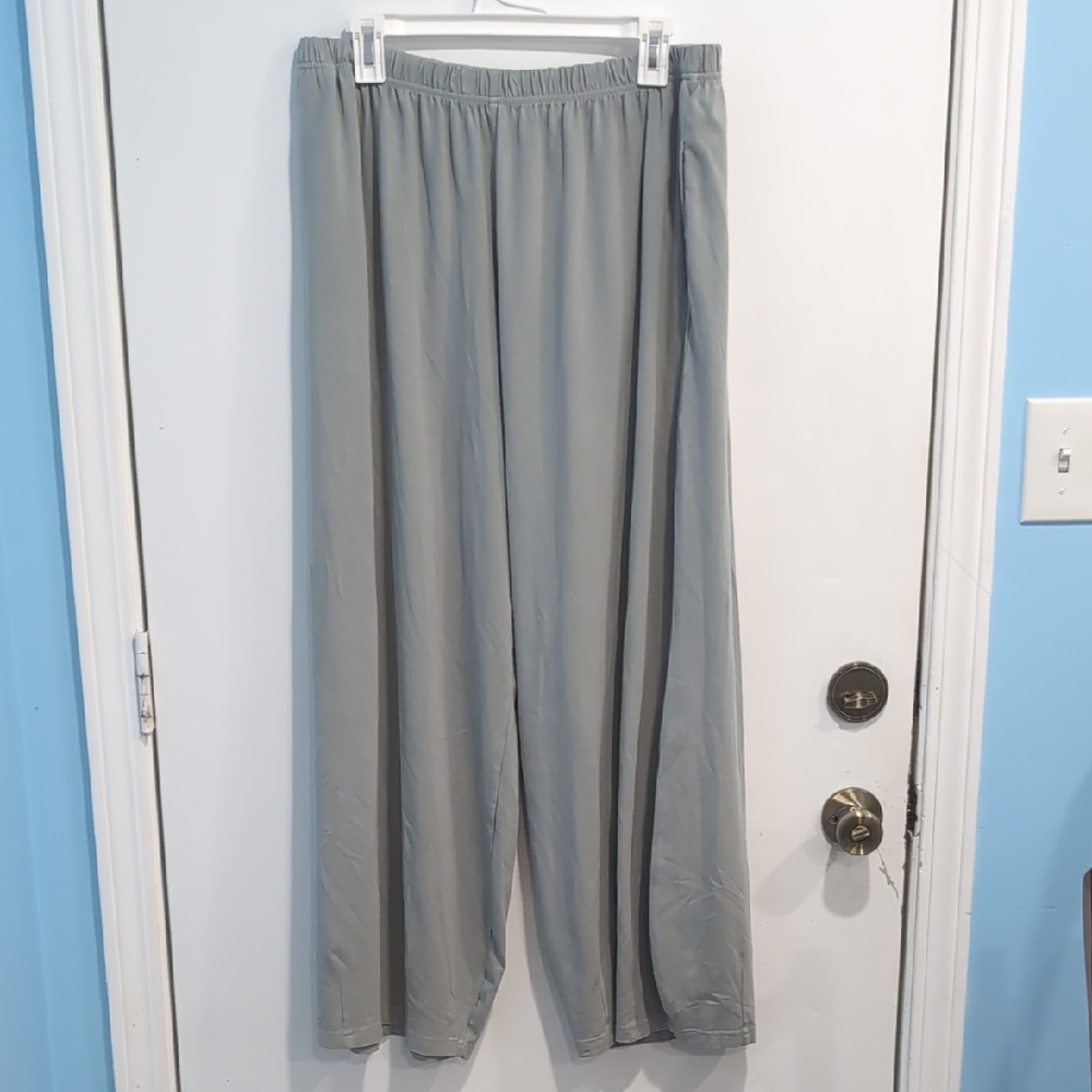 Bryn Walker Bamboo Organic Cotton Wide Leg Oversized Lounge Pants Size XL